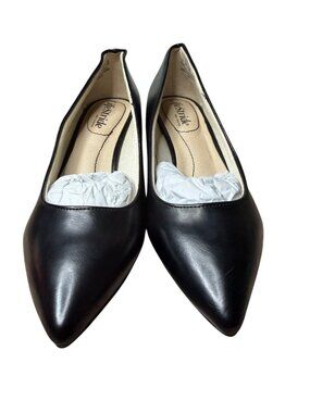 LifeStride Minx Women's Pumps Size 6.5M Black Pointed Toe Block Heel Shoes